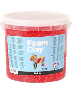 Foam Clay Foam Clay®, rood, 560 gr/ 1 emmer