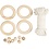 Creativ Company Mini Hobbyset Macramé, Servetring, off white, 1 doos