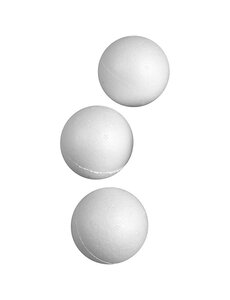 Creativ Company Ballen, d 5 cm, wit, 50 stuk/ 1 doos