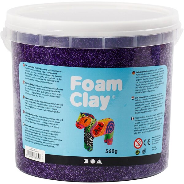 Foam Clay Foam Clay®, paars, 560 gr/ 1 emmer