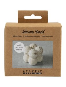 Creativ Company Siliconen Vorm, Vierkant met bubbels, H: 4 cm, d 4 cm, B: 4 cm, 1 stuk/ 1 doos