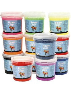  Foam Clay®, Inhoud kan variëren , diverse kleuren, 12x560 gr/ 1 doos