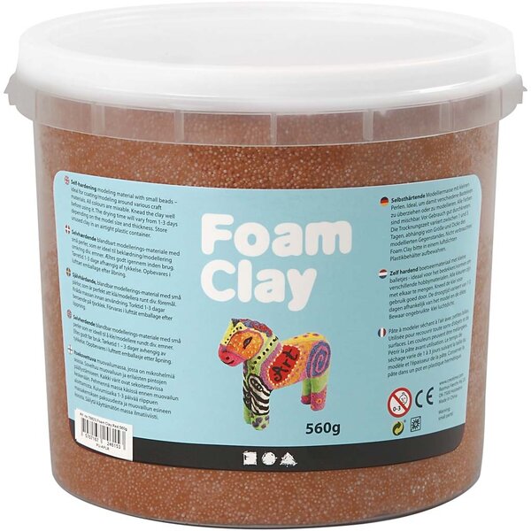 Foam Clay Foam Clay®, bruin, 560 gr/ 1 emmer