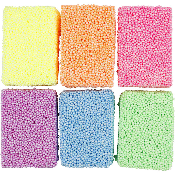 Creativ Company Soft Foam, neon kleuren, 6x10 gr/ 1 doos