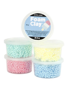 Foam Clay Foam Clay Extra Large, diverse kleuren, 5x25 gr/ 1 doos