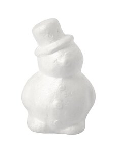 Creativ Company Sneeuwpop, H: 17 cm, wit, 1 stuk