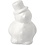 Creativ Company Sneeuwpop, H: 17 cm, wit, 1 stuk