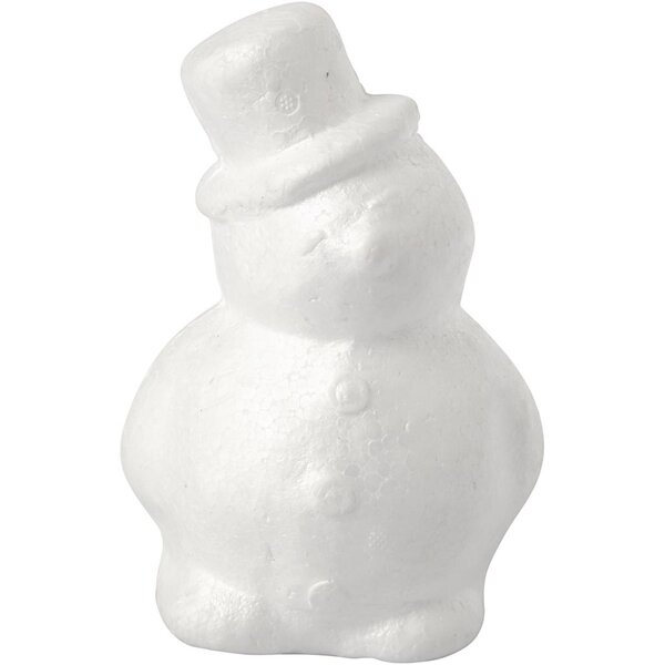 Creativ Company Sneeuwpop, H: 17 cm, wit, 1 stuk