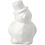 Creativ Company Sneeuwpop, H: 17 cm, wit, 1 stuk
