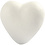 Creativ Company Harten, H: 6 cm, D: 3 cm, B: 6 cm, wit, 5 stuk/ 1 doos