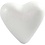 Creativ Company Harten, H: 11 cm, D: 5 cm, B: 11,5 cm, wit, 25 stuk/ 1 doos