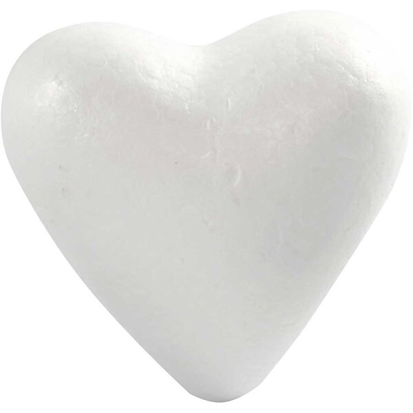 Creativ Company Harten, H: 11 cm, D: 5 cm, B: 11,5 cm, wit, 25 stuk/ 1 doos