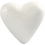 Creativ Company Harten, H: 11 cm, D: 5 cm, B: 11,5 cm, wit, 5 stuk/ 1 doos