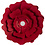 Creativ Company Papieren bloemen, d 15+25 cm, 230 gr, rood, 2 stuk/ 1 doos