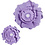 Creativ Company Papieren bloemen, d 15+25 cm, 230 gr, paars, 2 stuk/ 1 doos
