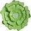 Creativ Company Papieren bloemen, d 15+25 cm, 230 gr, groen, 2 stuk/ 1 doos