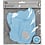 Creativ Company Papieren bloemen, d 15+25 cm, 230 gr, lichtblauw, 2 stuk/ 1 doos