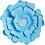 Creativ Company Papieren bloemen, d 15+25 cm, 230 gr, lichtblauw, 2 stuk/ 1 doos