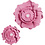 Creativ Company Papieren bloemen, d 15+25 cm, 230 gr, lichtrood, 2 stuk/ 1 doos
