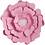 Creativ Company Papieren bloemen, d 15+25 cm, 230 gr, lichtrood, 2 stuk/ 1 doos