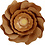 Creativ Company Papieren bloemen, d 15+25 cm, naturel, 2 stuk/ 1 doos