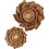 Creativ Company Papieren bloemen, d 15+25 cm, naturel, 2 stuk/ 1 doos