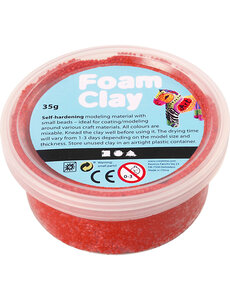 Foam Clay Foam Clay®, rood, 35 gr/ 1 Doosje
