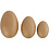 Creativ Company Tweedelig Ei , L: 12+15+18 cm, 3 stuk/ 1 doos