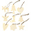 Creativ Company Houten decoraties, Kerst, afm 7-8 cm, 72 stuk/ 1 doos