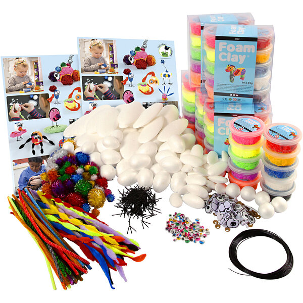 Foam Clay Groepsset Foam Clay® Figuren, 1 doos