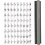 Creativ Company Stempelset van rubber, letters, cijfers, H: 6 mm, wit, 1 set