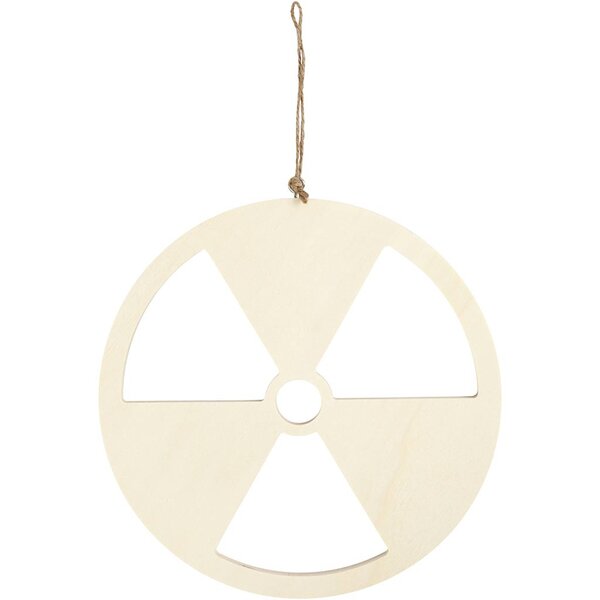 Creativ Company Schild, Geen kernenergie, afm 21,3 cm, dikte 0,9 cm, 1 stuk