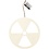 Creativ Company Schild, Geen kernenergie, afm 21,3 cm, dikte 0,9 cm, 1 stuk