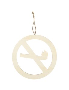 Creativ Company Schild, Niet roken, afm 21,3 cm, dikte 0,9 cm, 1 stuk