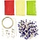 Creativ Company Mini Hobbyset Sieraden, Halsketting en oorbellen, koningsblauw, 1 doos