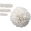Creativ Company Pompon van papier, d 20+24+30 cm, 16 gr, wit, 3 stuk/ 1 doos