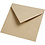 Creativ Company Gerecyclede envelop, afmeting envelop 16x16 cm, 120 gr, naturel, 50 stuk/ 1 doos