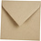 Creativ Company Gerecyclede envelop, afmeting envelop 16x16 cm, 120 gr, naturel, 50 stuk/ 1 doos