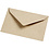 Creativ Company Gerecyclede envelop, afmeting envelop 7,8x11,5 cm, 120 gr, naturel, 50 stuk/ 1 doos
