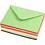 Creativ Company Gekleurde Enveloppen, afmeting envelop 11,5x16 cm, 80 gr, diverse kleuren, 10x10 stuk/ 1 doos