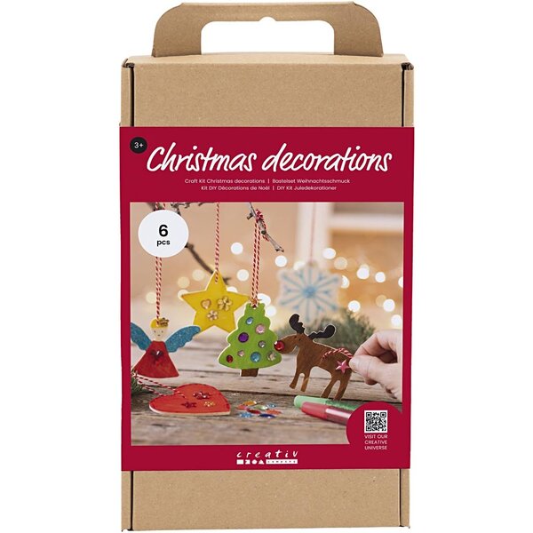 Creativ Company Hobbyset Kerstdecoratie, kleuren, 1 doos