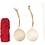 Creativ Company Hobbyset Kerstballen, Macramé, kerstrood, 1 doos
