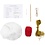 Creativ Company Hobbyset Haken, Kerstballen, rood, 1 doos