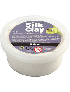 Silk Clay Silk Clay®, wit, 40 gr/ 1 Doosje