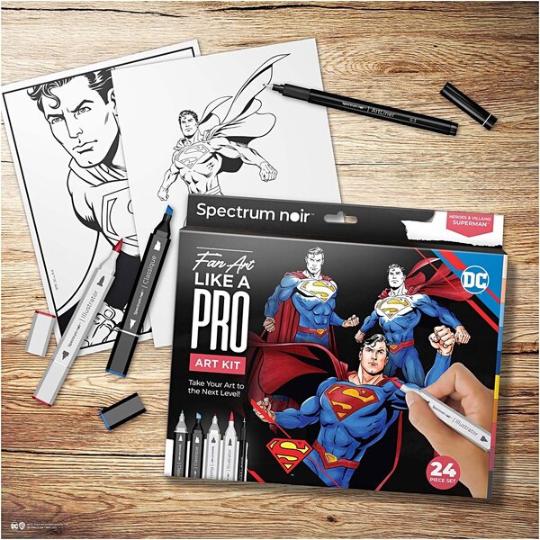 Creativ Company Hobbyset Illustratie, Superman, diverse kleuren, 1 doos