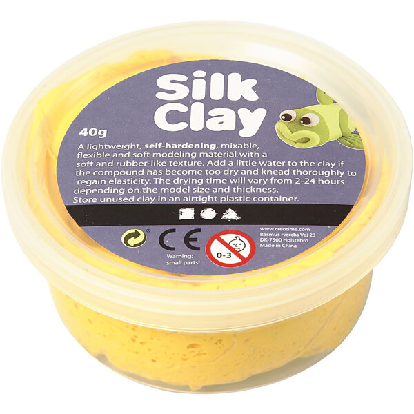 Silk Clay Silk Clay®, geel, 40 gr/ 1 Doosje