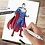 Creativ Company Hobbyset Illustratie, Superman, diverse kleuren, 1 doos