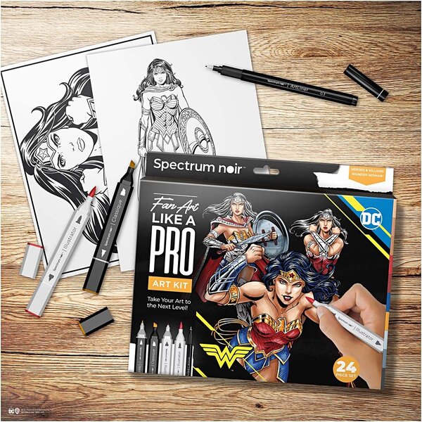 Creativ Company Hobbyset Illustratie, Wonder Woman, diverse kleuren, 1 doos