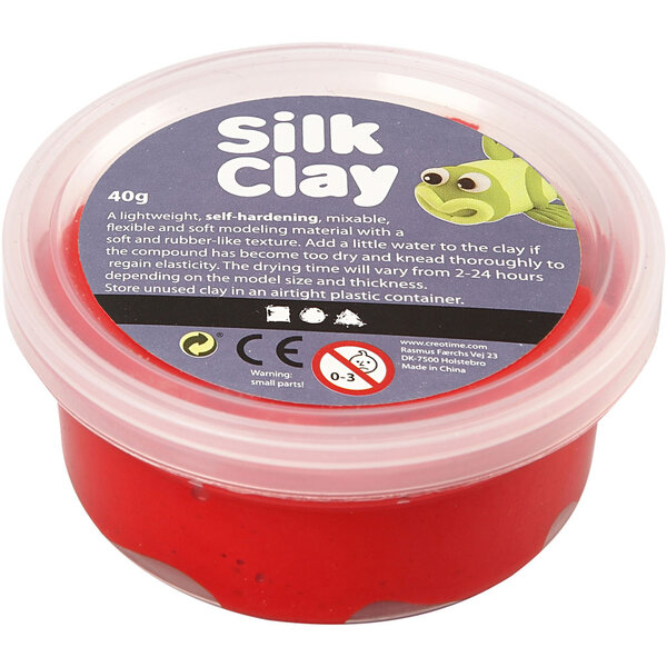 Silk Clay Silk Clay®, rood, 40 gr/ 1 Doosje