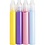 Creativ Company Kaarsenstiften, lichtblauw, lichtroze, paars, geel, 4x30 ml/ 1 doos